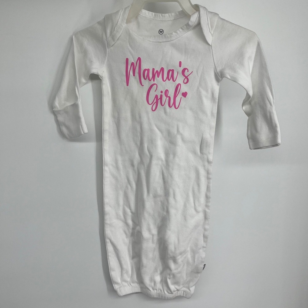 Honest Baby Girls Organic Cotton Long Sleeve Sleep Sack Gown Mama's Girl Pink‎